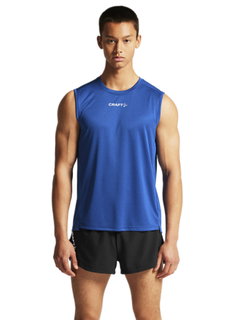 Craft Sport-Tank Rush 2.0 Singlet ärmellos (100% rec. Polyester) kobaltblau Herren