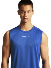 Craft Sport Tank Rush 2.0 Sleeveless Singlet (100% recycled Polyester) cobalt blue Men's