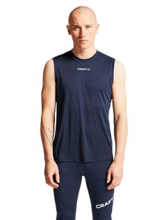 Craft Sport-Tank Rush 2.0 Singlet ärmellos (100% rec. Polyester) navyblau Herren