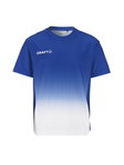 Craft Sport-Tshirt Evolve 2.0 Structured Graphic Jersey (elastisches Material) blau/weiss Kinder