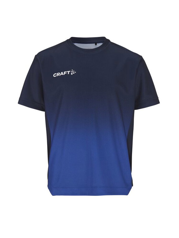Craft Sport-Tshirt Evolve 2.0 Structured Graphic Jersey (elastisches Material) navyblau/blau Kinder
