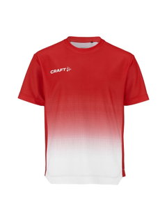 Craft Sport T-shirt Evolve 2.0 Structured Graphic Jersey (elastic material) red/white children