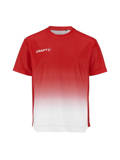 Craft Sport-Tshirt Evolve 2.0 Structured Graphic Jersey (elastisches Material) rot/weiss Kinder
