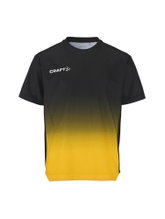 Craft Sport T-shirt Evolve 2.0 Structured Graphic Jersey (elastic material) black/yellow children