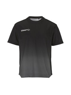 Craft Sport T-shirt Evolve 2.0 Structured Graphic Jersey (elastic material) black/grey children
