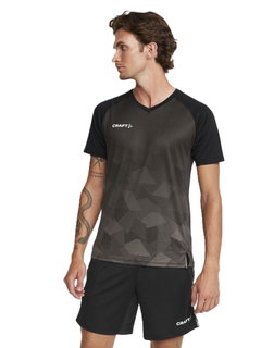 Craft Sport-Tshirt (Trikot) Premier Fade Jersey (rec. Polyester, V-Ausschnitt) schwarz Herren