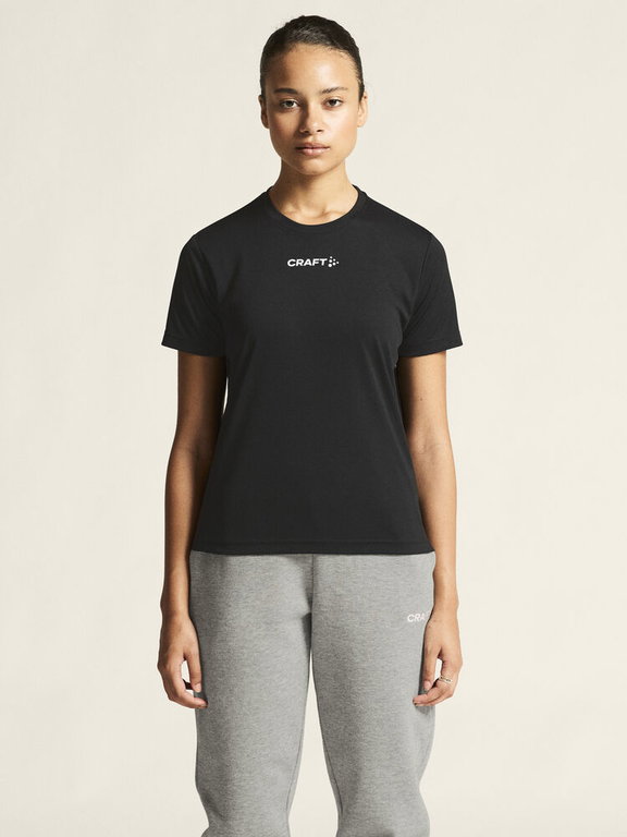 Craft Sport-Tshirt Squad Go Function Tee (leicht, schnell trocknend) schwarz Damen