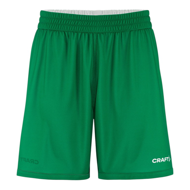 Craft Sporthose Basket 2.0 Reversible Short (Basketball, Feuchtigkeitstransport) kurz grün/weiss Herren
