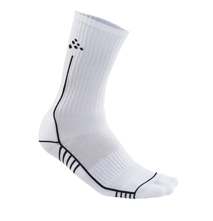 Craft Sportsocken Progress Mid (feuchtigkeitstransport) weiss - 1 Paar