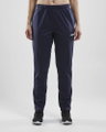 Craft Sporthose Squad Pant - weichem und funktionellem Material - lang navyblau Damen