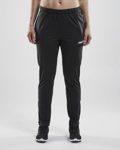 Craft Spodnie Sportowe Squad Pant - z miękkiego i funkcjonalnego materiału - długie czarne damskie