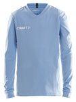 Craft Sport-Langarmshirt (Trikot) Squad Solid - hohe Elastizität, ergonomisches Design - hellblau Kinder