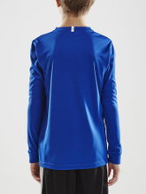 Craft Sport-Langarmshirt (Trikot) Squad Solid - hohe Elastizität, ergonomisches Design - kobaltblau Kinder
