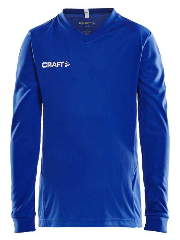 Craft Sport-Langarmshirt (Trikot) Squad Solid - hohe Elastizität, ergonomisches Design - kobaltblau Kinder