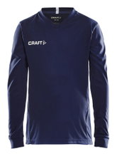 Craft Sport Long-sleeved Shirt (Jersey) Squad Solid - high elasticity, ergonomic design - navy blue Kids
