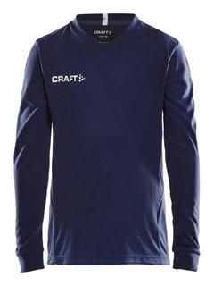 Craft Sport Long-sleeved Shirt (Jersey) Squad Solid - high elasticity, ergonomic design - navy blue Kids