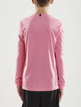 Craft Sport Long Sleeve Shirt (Jersey) Squad Solid - high elasticity, ergonomic design - pink Kids
