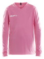 Craft Sport-Langarmshirt (Trikot) Squad Solid - hohe Elastizität, ergonomisches Design - pink Kinder