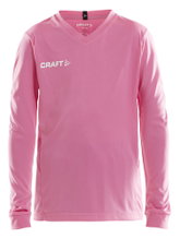 Craft Sport Long Sleeve Shirt (Jersey) Squad Solid - high elasticity, ergonomic design - pink Kids
