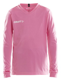 Craft Sport Long Sleeve Shirt (Jersey) Squad Solid - high elasticity, ergonomic design - pink Kids
