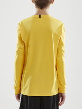 Craft Sport Long Sleeve Shirt (Jersey) Squad Solid - high elasticity, ergonomic design - yellow Kids