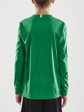 Craft Sport Long-sleeved Shirt (Jersey) Squad Solid - high elasticity, ergonomic design - green Kids