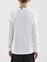 Craft Sport Long-sleeved Shirt (Jersey) Squad Solid - high elasticity, ergonomic design - white Children