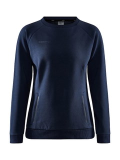 Craft Sweatshirt Core Soul Crew (komfortowy krój, zamek błyskawiczny z przodu) ciemnoniebieski Damski