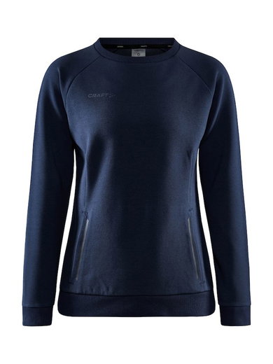 Craft Sweatshirt Core Soul Crew (komfortable Passform, Front-Reißverschluss) darknavy Damen