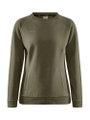 Craft Sweatshirt Core Soul Crew (komfortable Passform, Front-Reißverschluss) khakigrün Damen