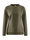 Craft Sweatshirt Core Soul Crew (komfortable Passform, Front-Reißverschluss) khakigrün Damen