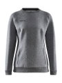 Craft Sweatshirt Core Soul Crew (komfortowy krój, zamek błyskawiczny z przodu) ciemnoszary damski