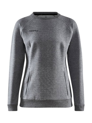 Craft Sweatshirt Core Soul Crew (komfortable Passform, Front-Reißverschluss) dunkelgrau Damen