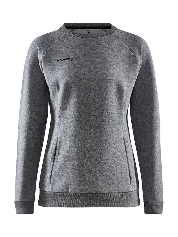 Craft Sweatshirt Core Soul Crew (komfortable Passform, Front-Reißverschluss) dunkelgrau Damen
