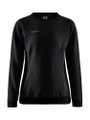 Craft Sweatshirt Core Soul Crew (komfortable Passform, Front-Reißverschluss) schwarz Damen