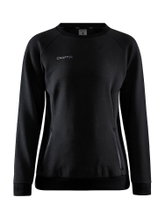 Craft Sweatshirt Core Soul Crew (komfortable Passform, Front-Reißverschluss) schwarz Damen