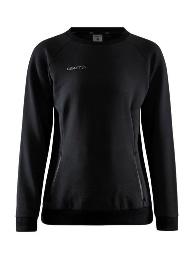 Craft Sweatshirt Core Soul Crew (komfortowy krój, zamek błyskawiczny z przodu) czarny damski