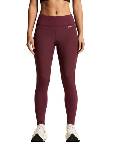 Craft Trainingshose Adv Essence Warm Wind Tights 2 (enganliegend, elastischer Bund) rot Damen