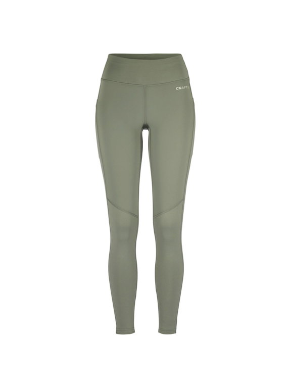 Craft Trainingshose Adv Essence Warm Wind Tights 2 (enganliegend, elastischer Bund) grün Damen