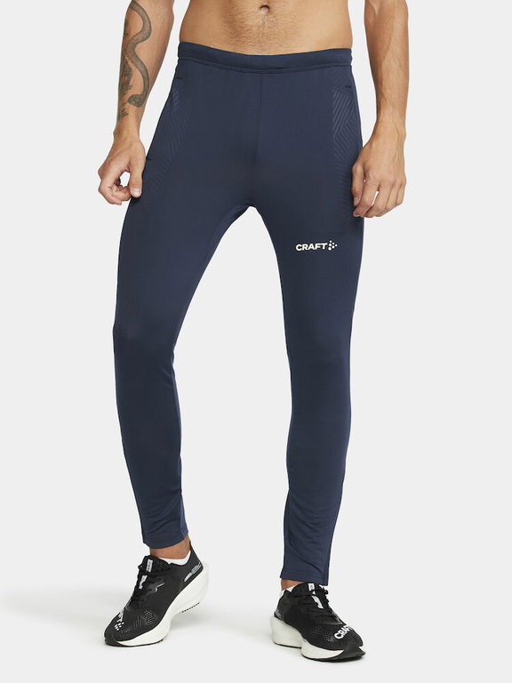 Craft Trainingshose Extend Pant (enganliegend, Seitentaschen mit Reissverschluss) lang navyblau Herren