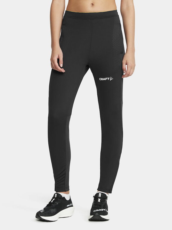 Craft Trainingshose Extend Pant (enganliegend, Seitentaschen mit Reissverschluss) lang schwarz Damen