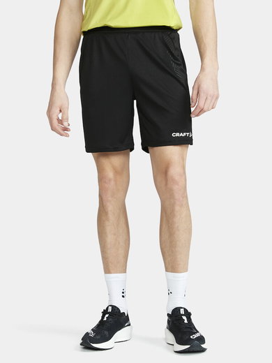 Craft Trainingshose Extend Shorts (100% rec. Polyester, ohne Seitentaschen) kurz schwarz Herren