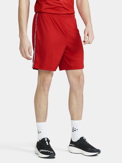 Craft Trainingshose Premier Shorts (rec. Polyester, ergonomisches Design) kurz rot Herren