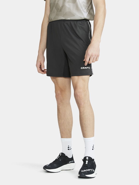 Craft Trainingshose Premier Shorts (rec. Polyester, ergonomisches Design) kurz dunkelgrau Herren