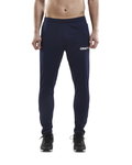 Craft Trainingshose Progress Pant (Seitentaschen mit Reissverschluss) lang navyblau/weiss Herren