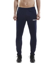 Craft Training Trousers Progress Pant (Side Pockets with Zip) Long Navy Blue/White Men's