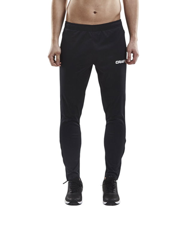 Craft Trainingshose Progress Pant (Seitentaschen mit Reissverschluss) lang schwarz Herren