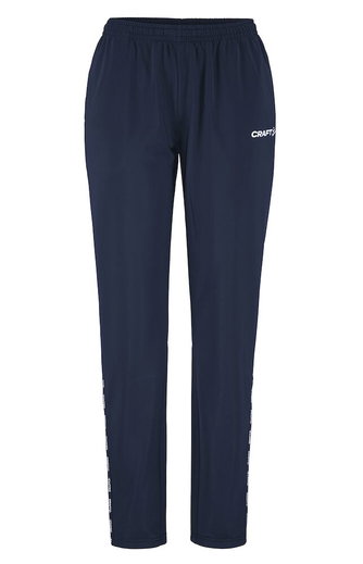 Craft Trainingshose Squad Go Pant (elastischer Bund mit Kordelzug) lang navyblau Damen