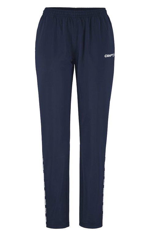 Craft Trainingshose Squad Go Pant (elastischer Bund mit Kordelzug) lang navyblau Damen