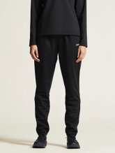 Craft Squad Go Pant Training Trousers (elasticated waistband with drawstring) long black ladies